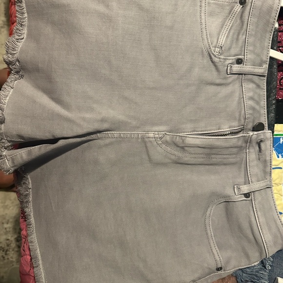 Volcom Gray Jean Shorts - Picture 1 of 3